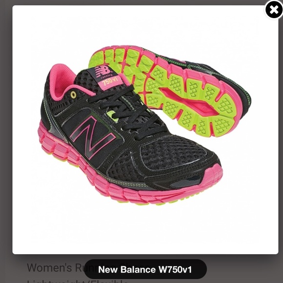 NWT New Balance W750v1 women’s black and pink running shoes size 6 - Picture 10 of 12